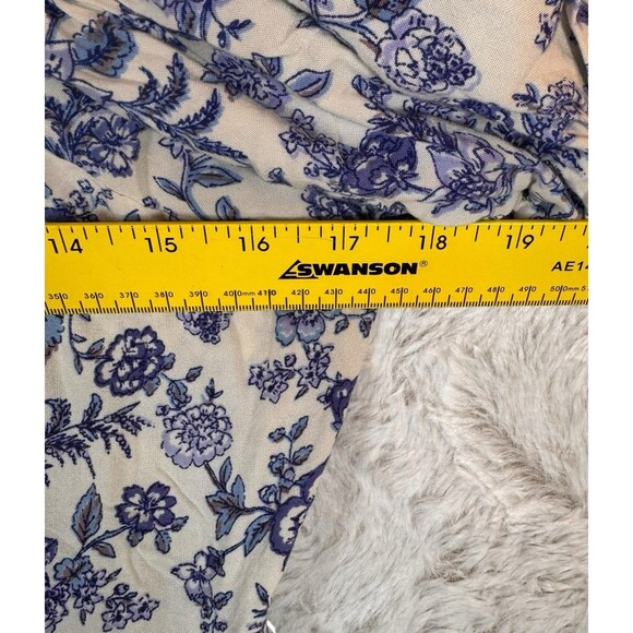 Angie Dress Large Short Sleeve Blue Floral Baby Doll Cottagecore Travel Mini - Picture 10 of 10